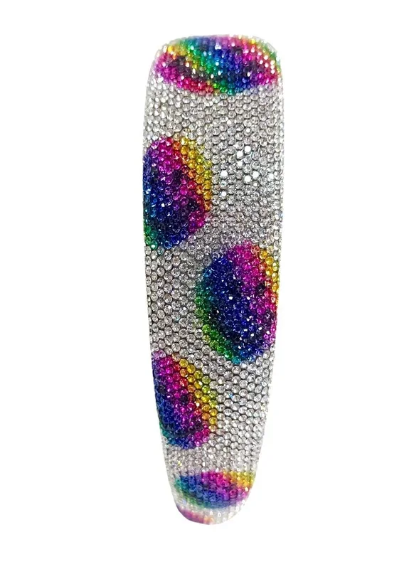 Rainbow Fully Crystalized Smiley Headband