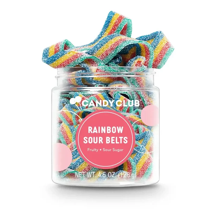 Rainbow Sour Belt Candies