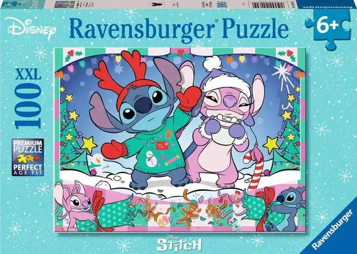 Ravensburger 100 Piece Puzzle | Disney Stitch Christmas