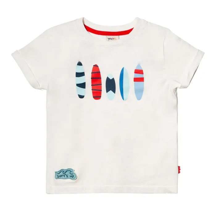 Recycled Cotton Blue Surfboard Kid T-shirt