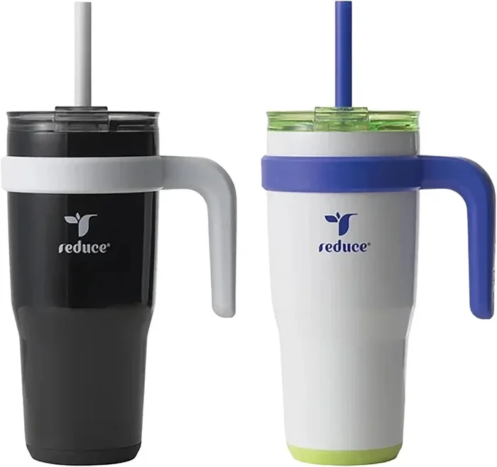 Reduce Cold1 24 Ounce Mug – 2 Pack (White/Black)
