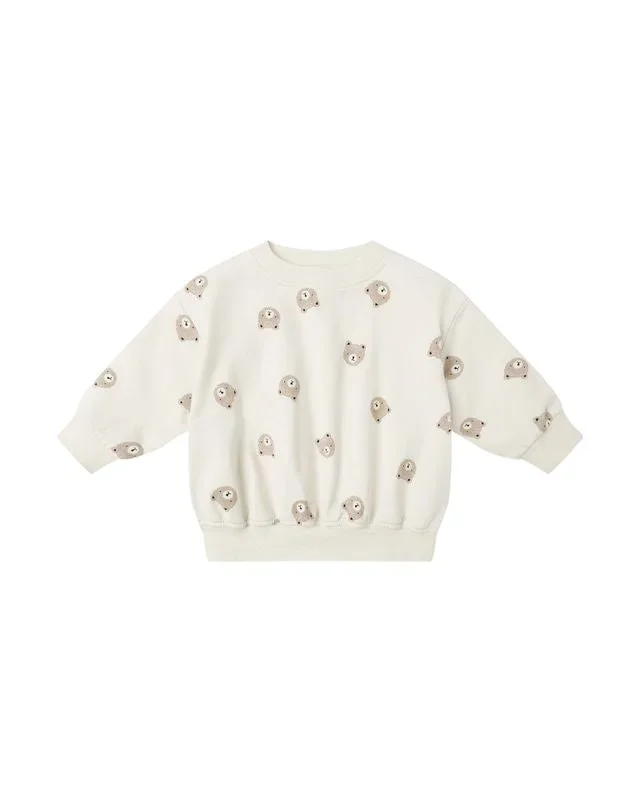 Relaxed Sweatshirt & Sweatpant Set || Brown Bear