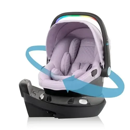 Revolve 180 LiteMax NXT Rotating Infant Car Seat with Sensory Soothe – Agate Purple