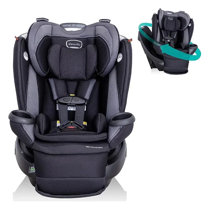 Revolve 360 Extend All-in-One Rotational Convertible Car Seat – Revere Black