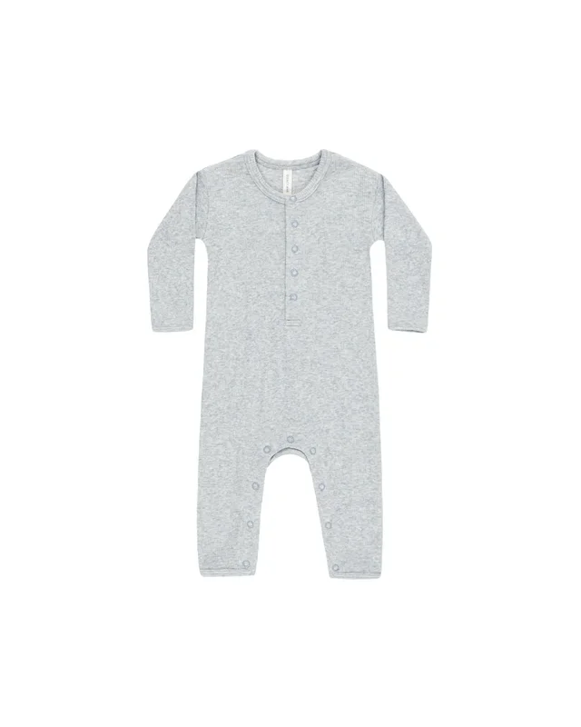 Ribbed Baby Jumpsuit | Dusty Blue