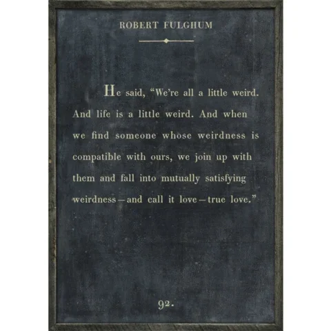 Robert Fulghum Art Piece