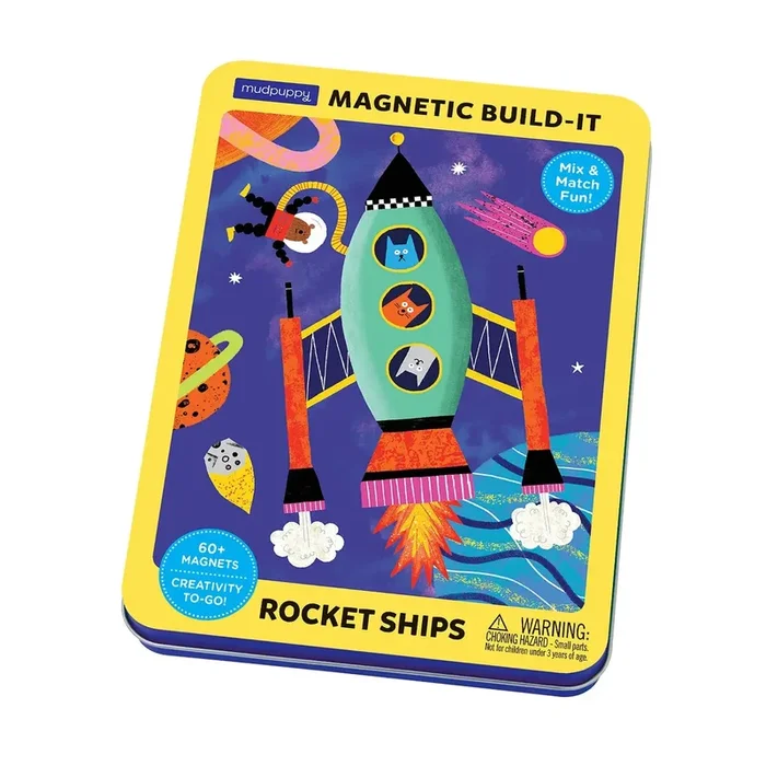 Rocket Ships Magnetic Build-It