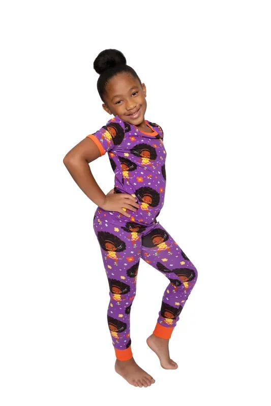 Roller Dream Queen Pj Set Snug Fit Pajamas Set Girls Toddler Size 4t – 12