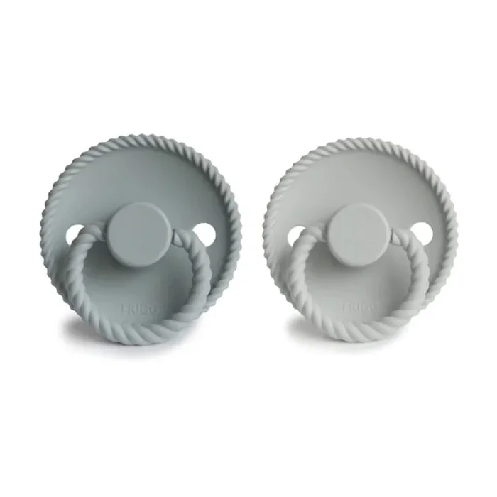 Rope Silicone Baby Pacifier – 2 Pack
