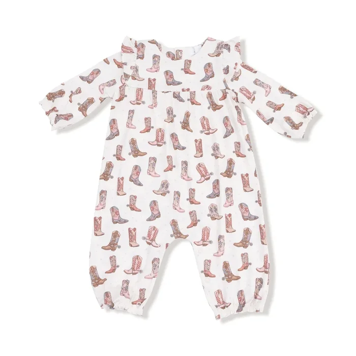 Ruffle Sleeve Romper | Future Cowgirl