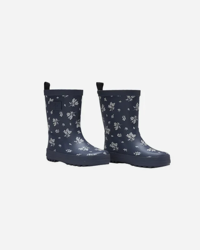 Rylee + Cru || RAINBOOT || BLUE FLORAL