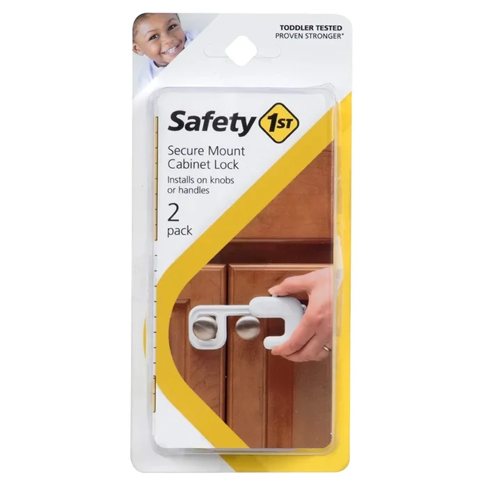SAFETY 1ST SECURE MOUNT CABINET LOCK, 2PK