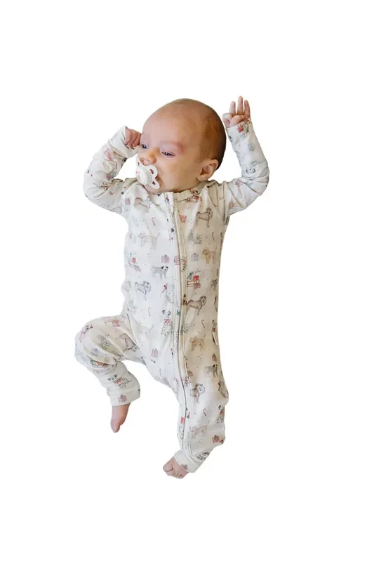 Santa Paws Bamboo Zippy Romper