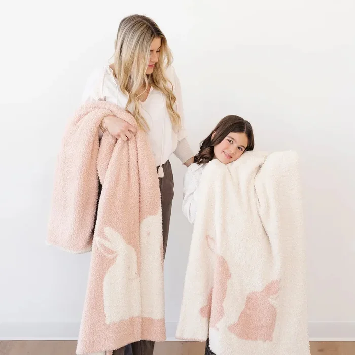 Saranoni Double-Layer Bamboni Receiving Blanket | Bunny