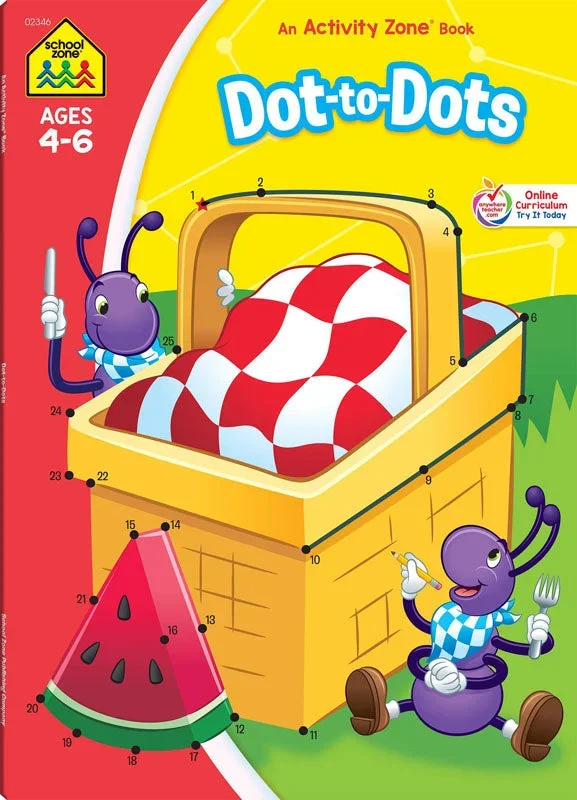 School Zone Dot-to-Dots Workbook