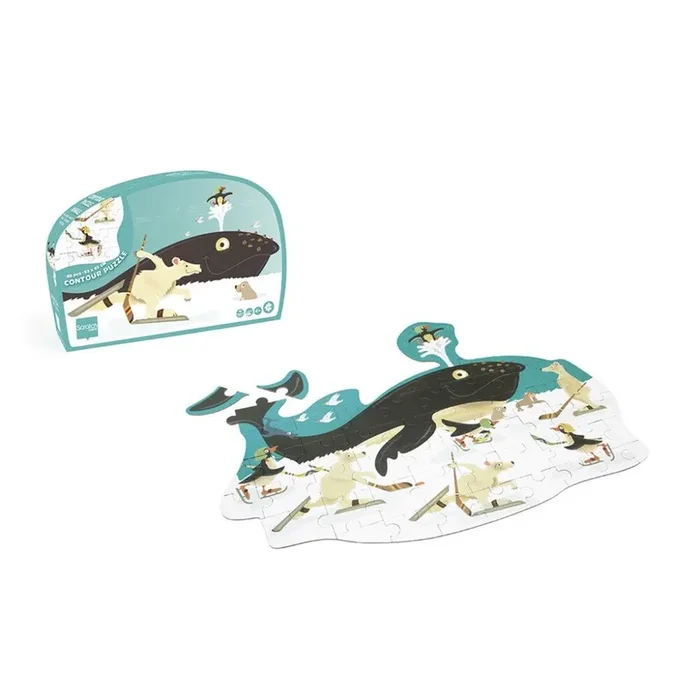Scratch – Contour Puzzle – Whale