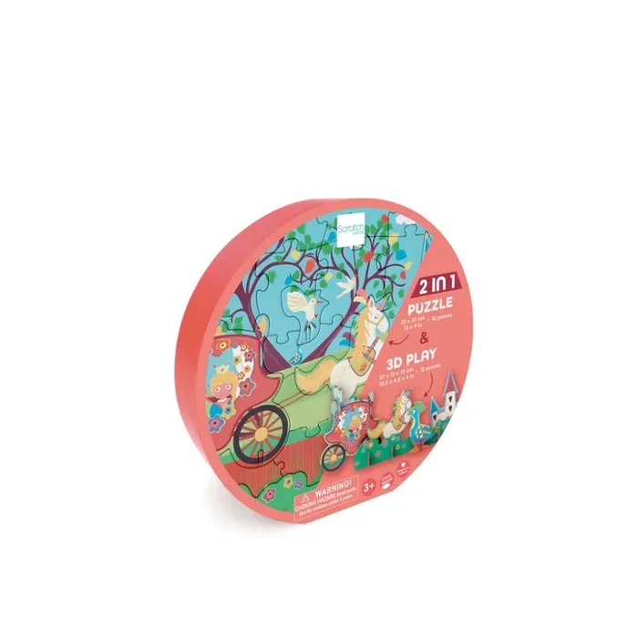 Scratch – Play Puzzle 3D – Princess 32 pcs