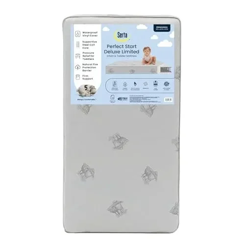 Serta Perfect Start Deluxe Dual-Sided Baby and Toddler Crib Mattress