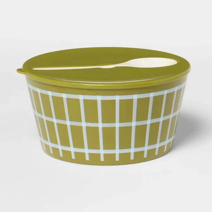 Serve Bowl with Lid and Utensil