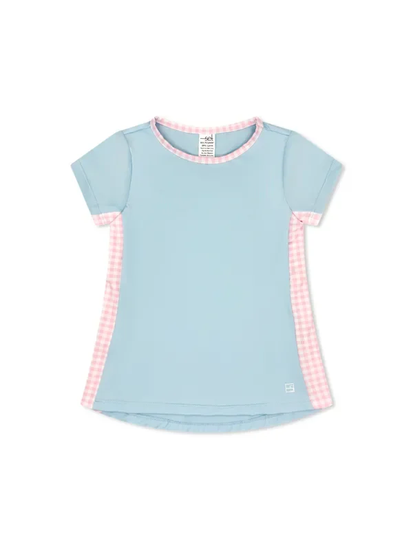 Set Fashion Blair Top – Cotton Candy Blue, Cotton Candy Pink Check