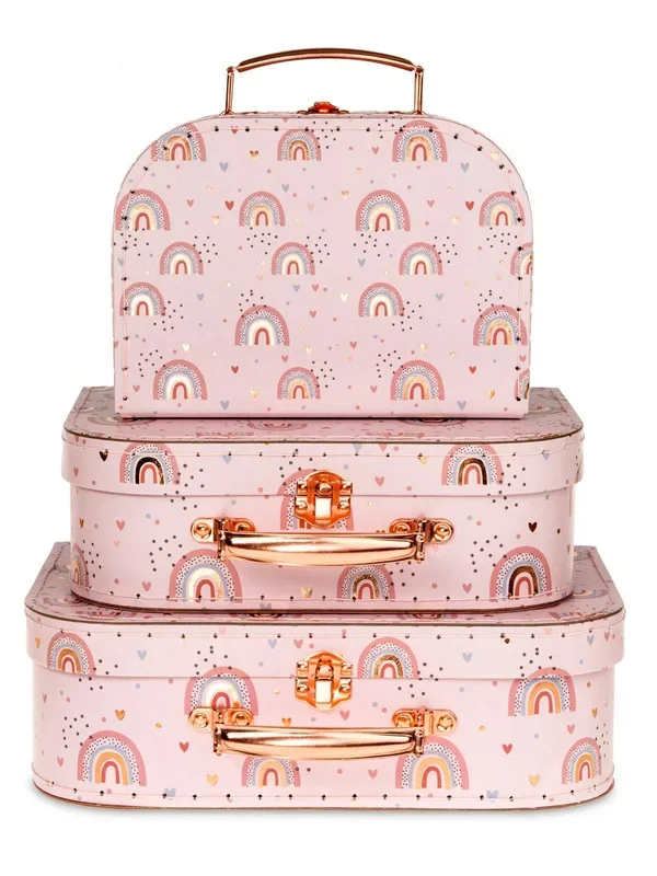 Set of 3 Suitcases – Boho Rainbow