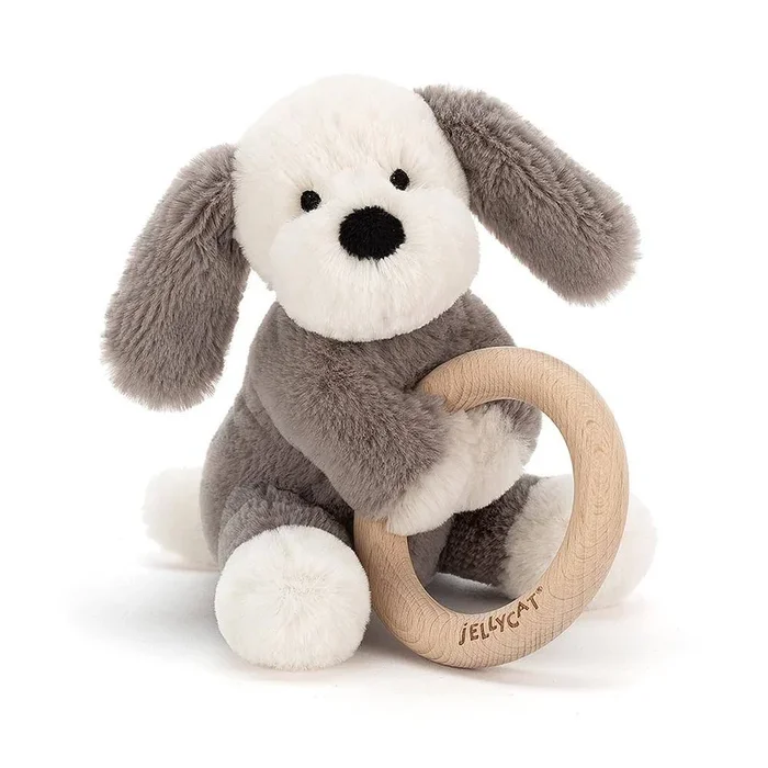 Shooshu Puppy Wooden Ring Toy