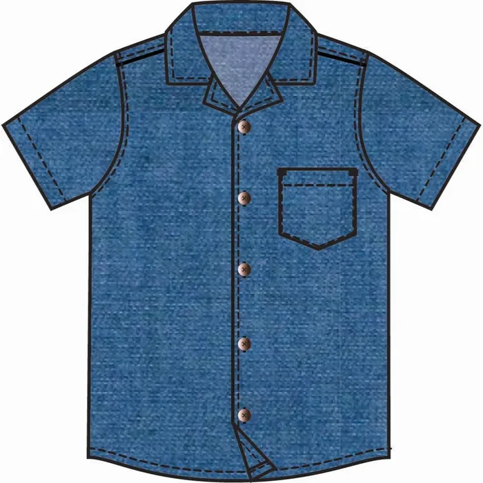 SHORT SLEEVE CHAMBRAY SHIRT