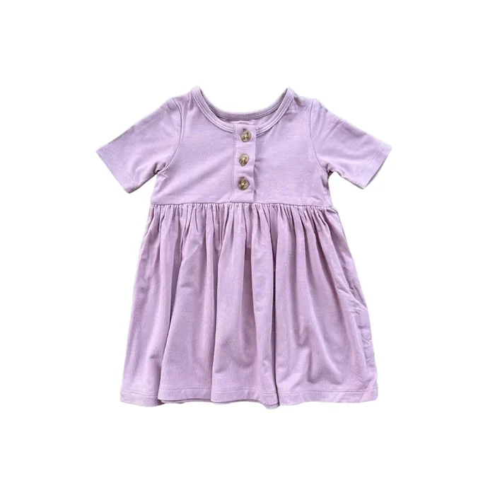 Short Sleeve Henley Dress