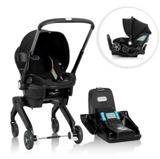 Shyft DualRide with Carryall Storage Infant Car Seat and Stroller Combo (Ayer Pink)