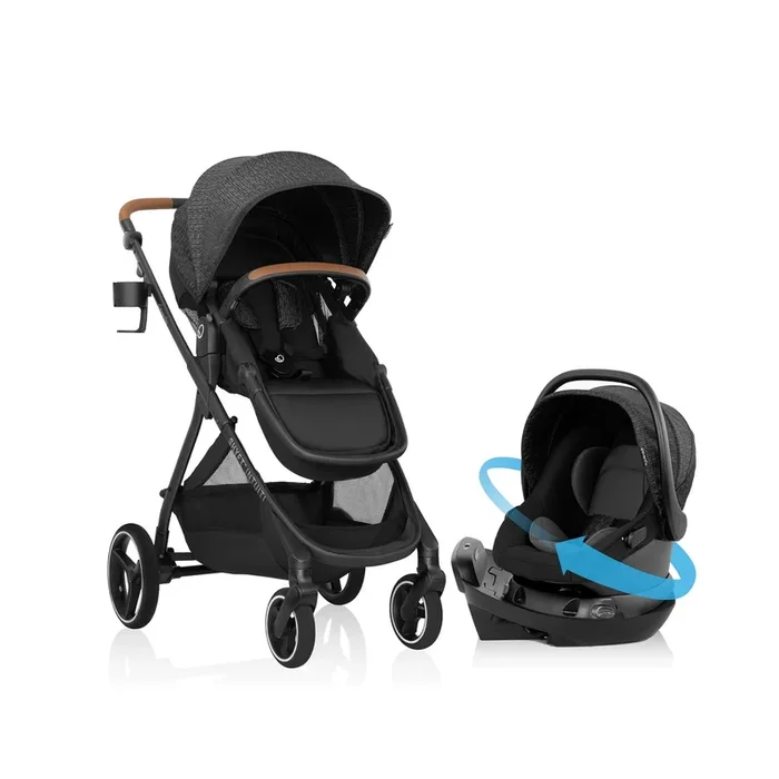 Shyft Intuiti Travel System Featuring Revolve180 LiteMax NXT – Black Shale