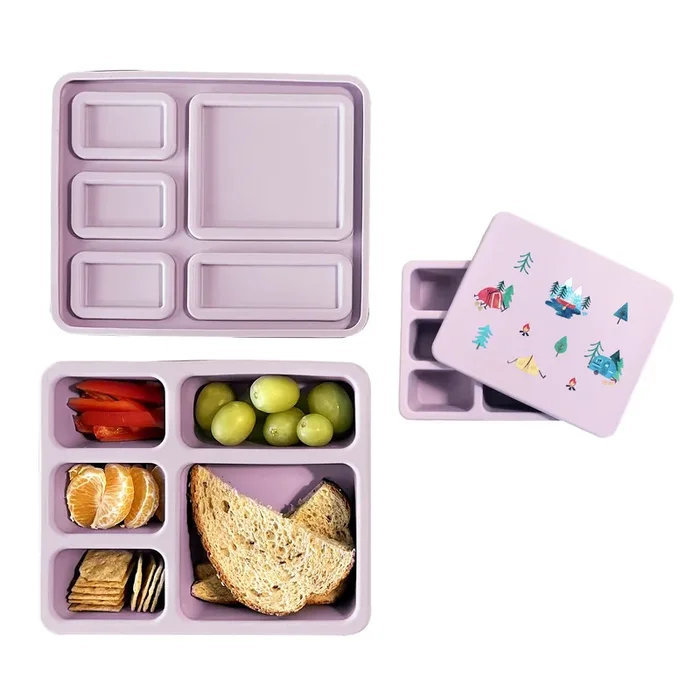 Silicone Bento Box Camper Violet