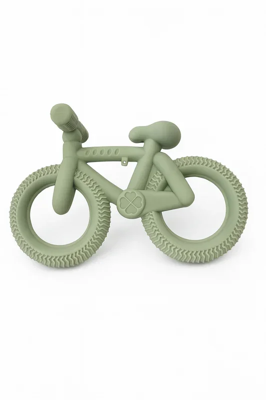 Silicone Green Bike Teether