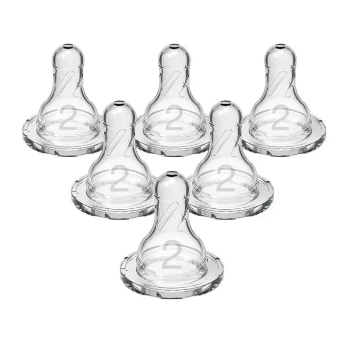 Silicone Narrow Nipples – 6 Pack