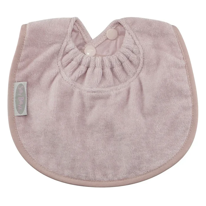SILLY BILLYZ TOWEL BIBLET BIB ANTIQUE PINK