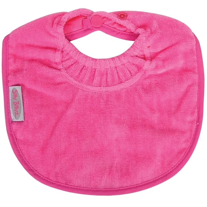 SILLY BILLYZ TOWEL BIBLET BIB CERISE