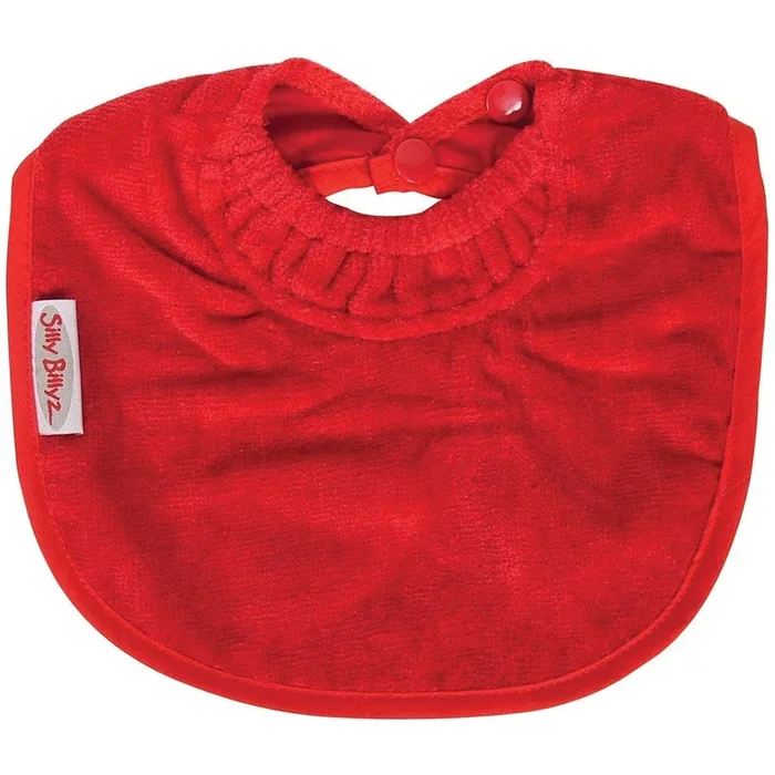 SILLY BILLYZ TOWEL BIBLET BIB RED