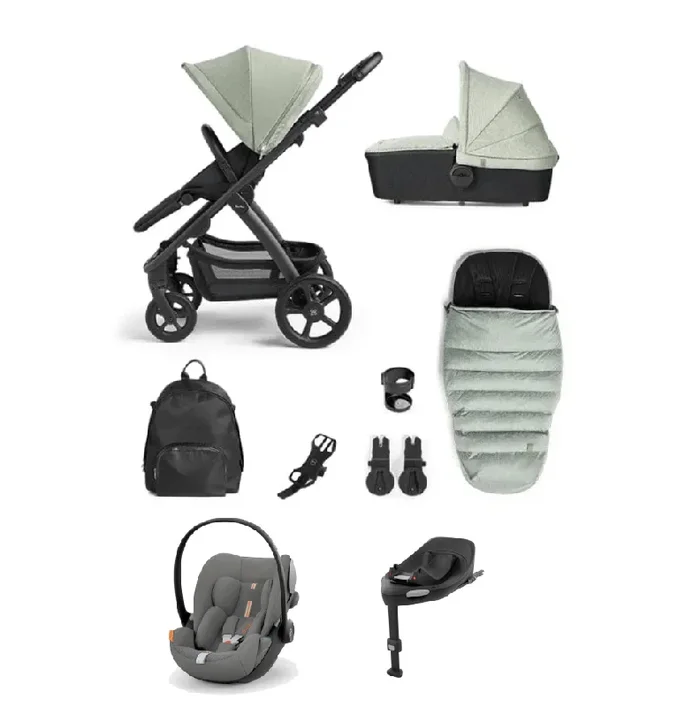 Silver Cross Tide (Cloud G Plus) Travel System – Sage/Lava Grey
