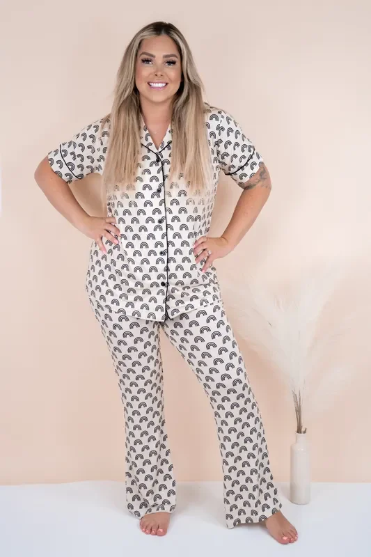 Simple Rainbow Women’s Relaxed Flare Dream Set
