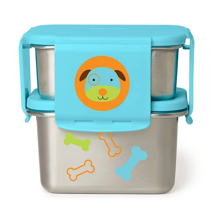 Skip Hop Stainless Steel Toddler Lunch Kit, Dog