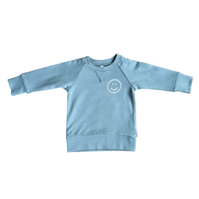 Smile Raglan Sweatshirt & Jogger Set – Storm