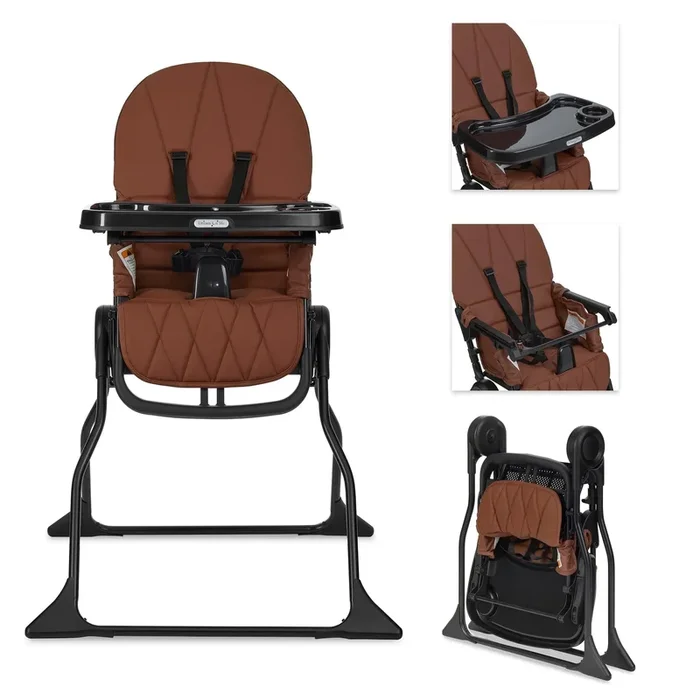 Snack and Stow Baby high Chair in Cognac,