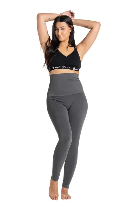 Snapback™ Postpartum Leggings – Charcoal Gray