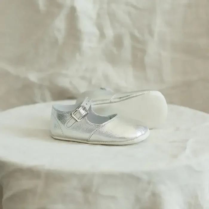 Soft Soled Mary Jane – Silver
