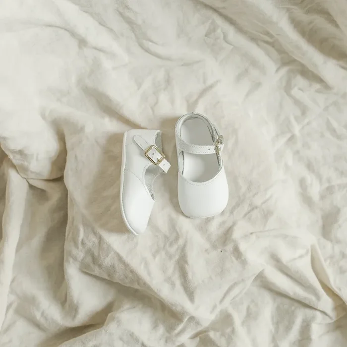 Soft Soled Mary Jane – White
