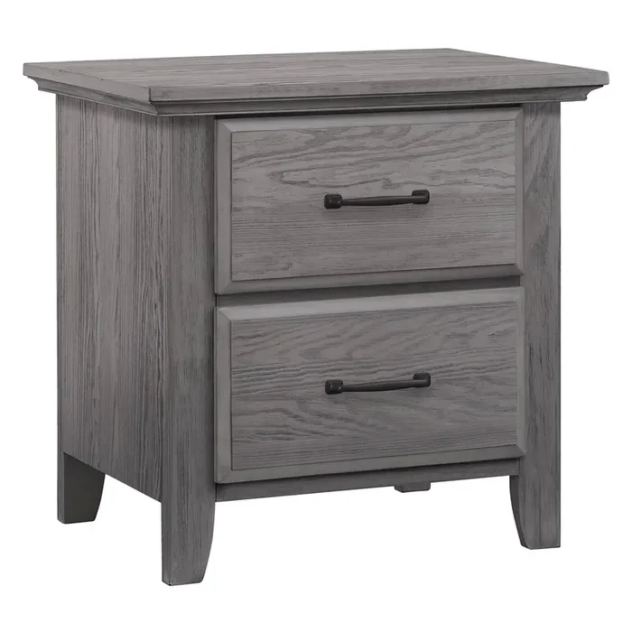 Soho Baby Chandler 2 Drawer Nightstand in Graphite Gray