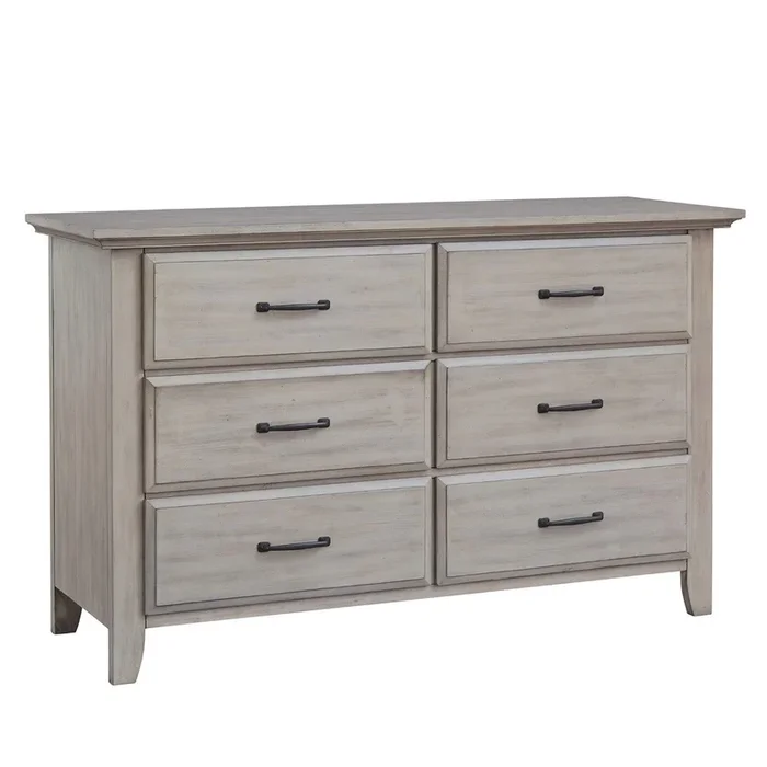 Soho Baby Chandler 6 Drawer Dresser in Stone Wash