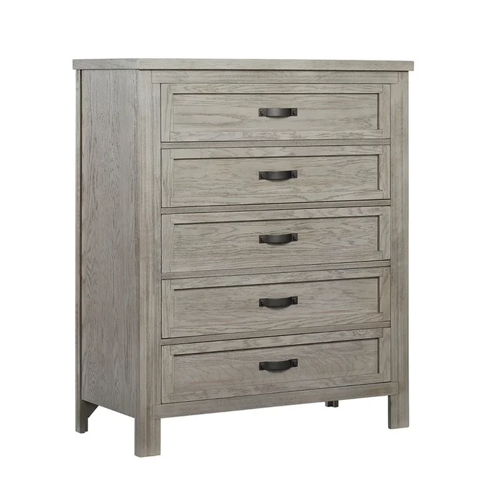 Soho Baby Hanover 5 Drawer Chest Oak Gray