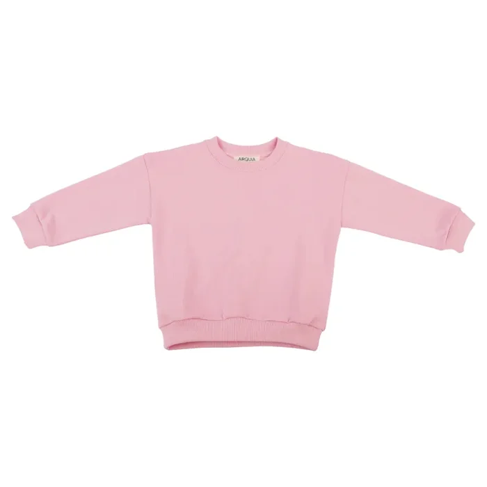 Solid Kids Sweatshirt In Pink