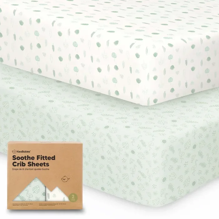 Soothe Fitted Crib Sheet (Tropic Oasis)