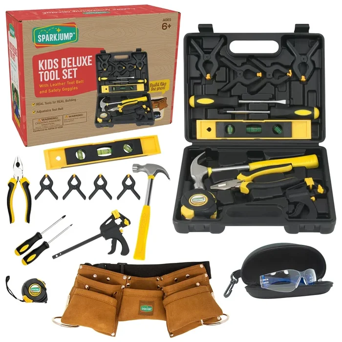 SparkJump Kids Deluxe Tool Set
